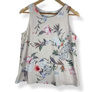 Amanda Uprichard Floral Tank Top Women Size Small Cottagecore Feminine USA Made